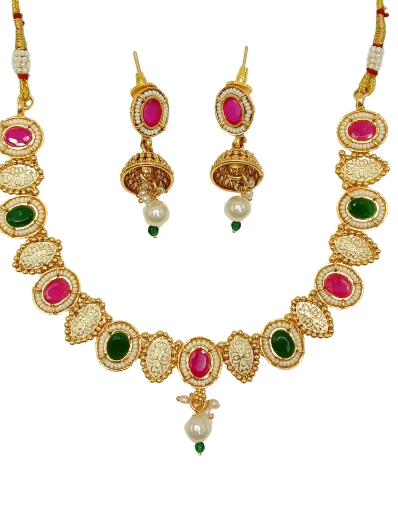 Copper Meenakari Necklace